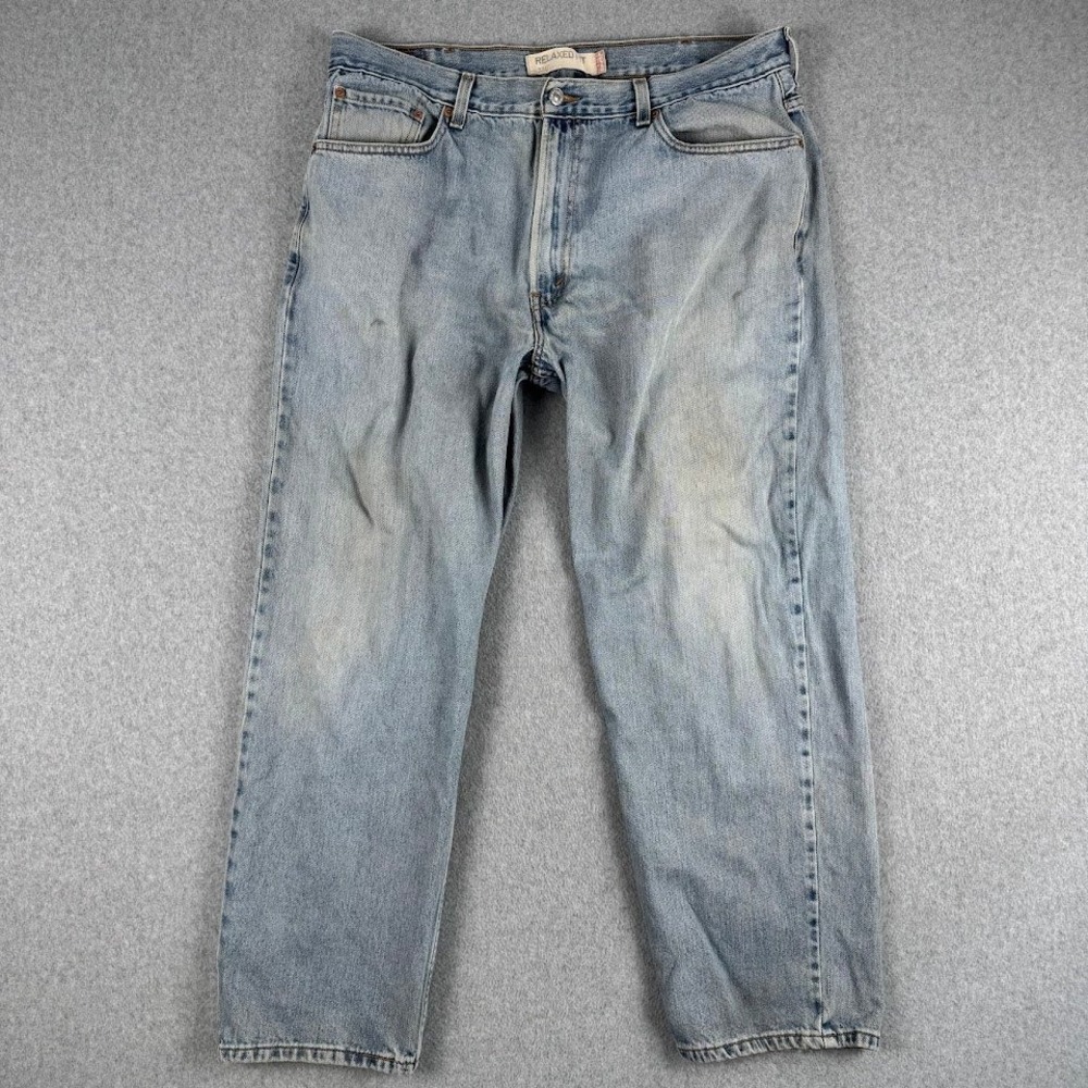 Vintage Levi's 550 Mens 37x29 Relaxed Fit Y2K Distressed Denim Jeans Pants Rodeo